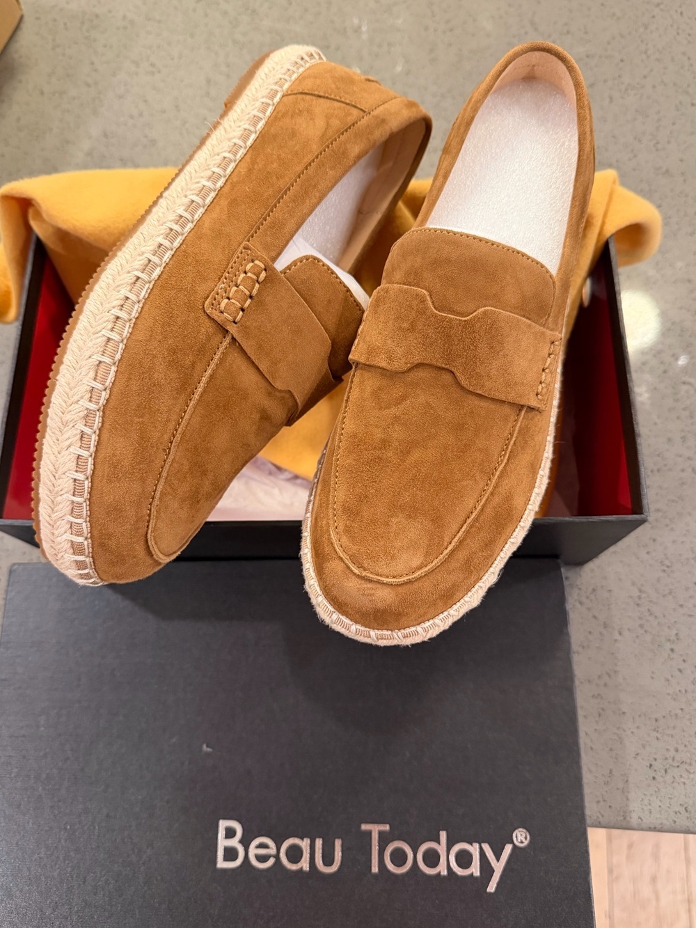 Women’s Suede Penny Loafers - Tan